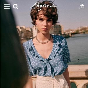 Sezane Pomme Blouse - New with Tags - size 12